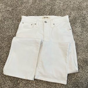 Madewell’s Cali Demi Boot Jean in White